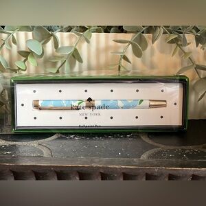 Kate Spade Blue and Gold Ballpoint Pen